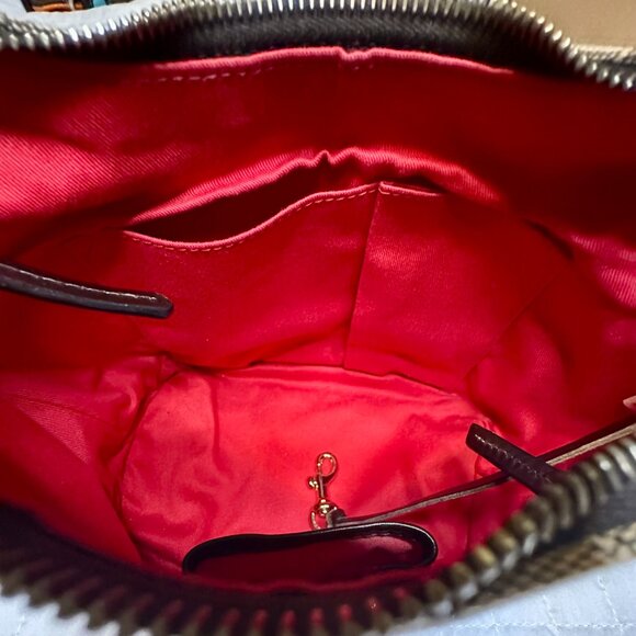 NEW D&B Dooney & Bourke Vintage Small Faux Quilted Signature Bucket Bag Charm - Picture 14 of 14